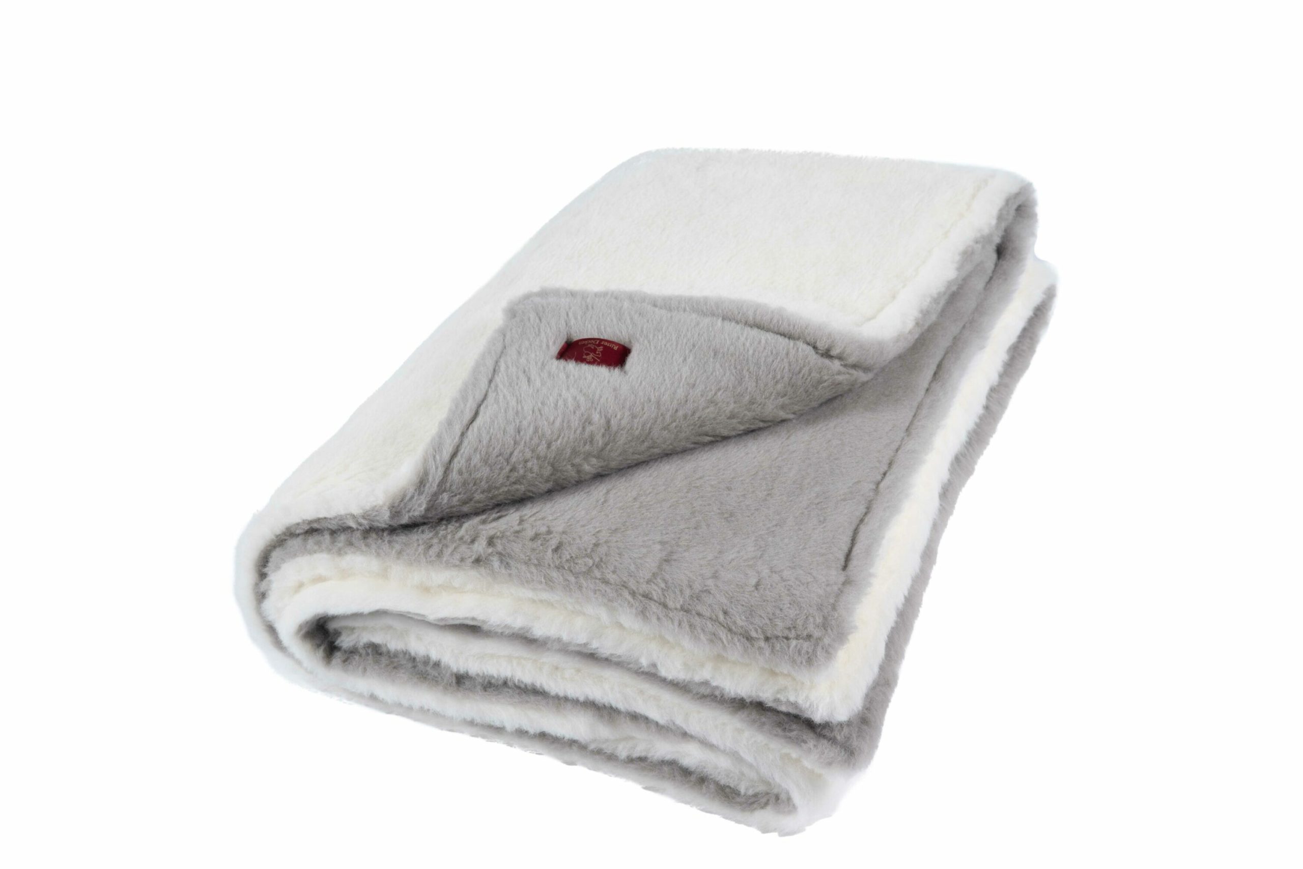 Alpaka Wolldecke Grau